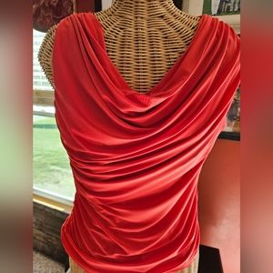 Cato brand sleeveless top size Large in brilliant orange